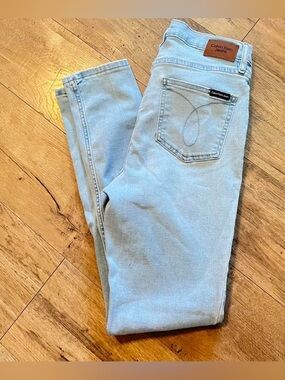 Calvin Klein Jeans light blue denim pants with faded wash